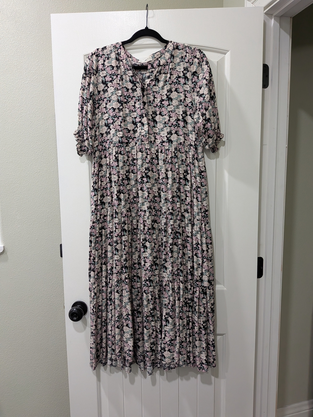 NATURAL LIFE Tiered Maxi Dress Size S